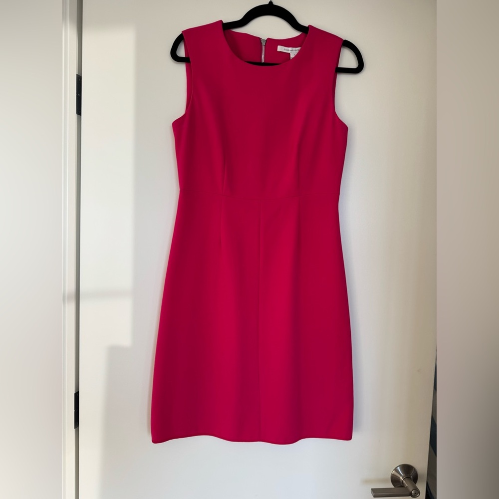 Diane Von Furstenberg Pink Sleeveless Sheath Mini